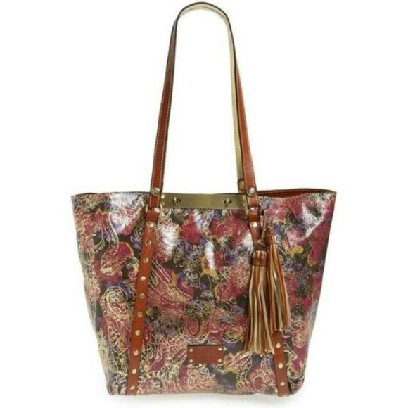 Patricia Nash Handbags - Patricia Nash Metallic Tooled Paisley Benvenuto Leather Tote